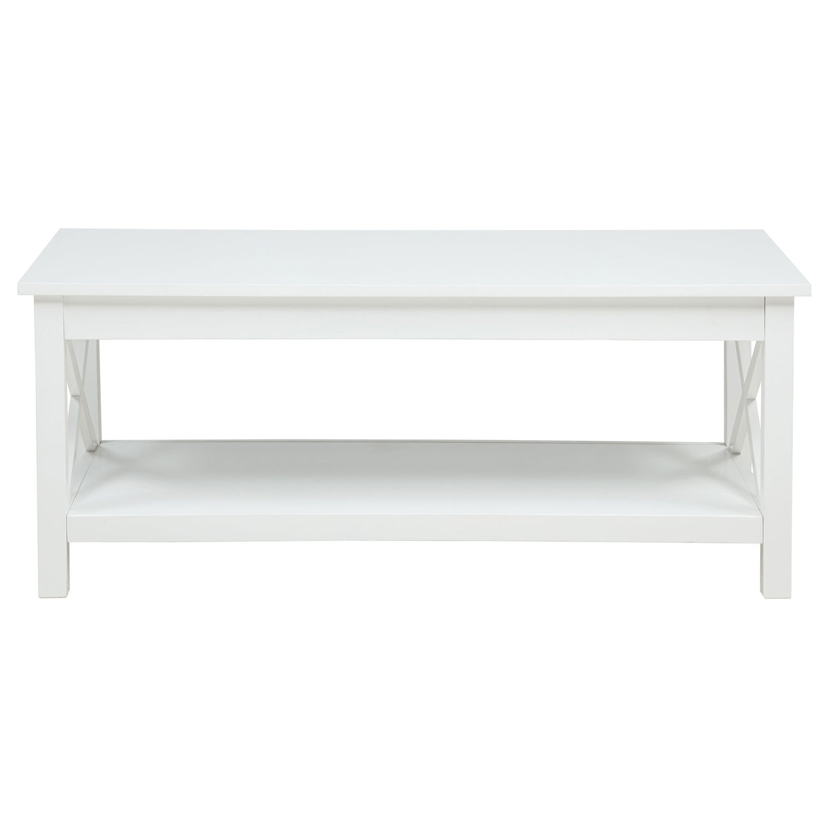 Skyview 44-inch Rectangular Lift Top Coffee Table White