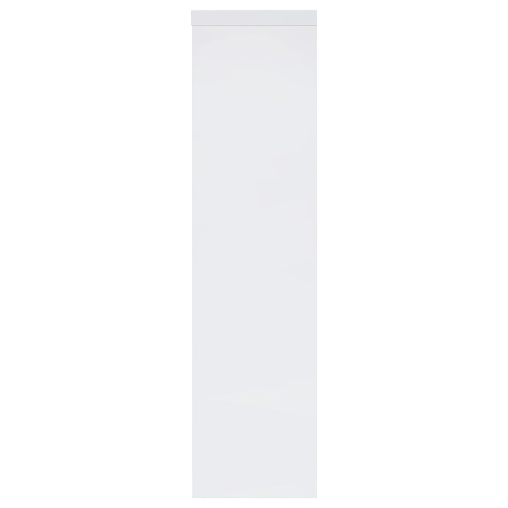 Jude 3-shelf Engineered Wood Media Tower High Gloss White