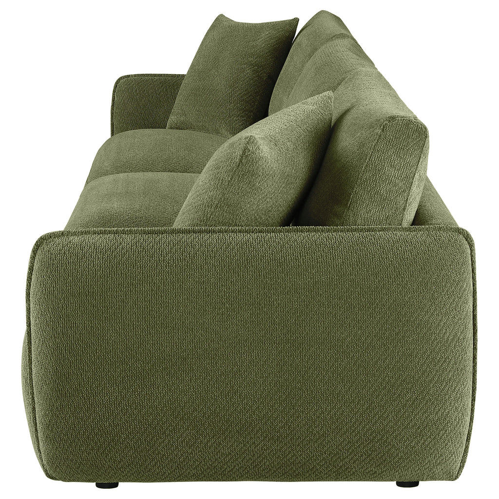 Elysia Fabric Upholstered Modular Lounge Sofa Green