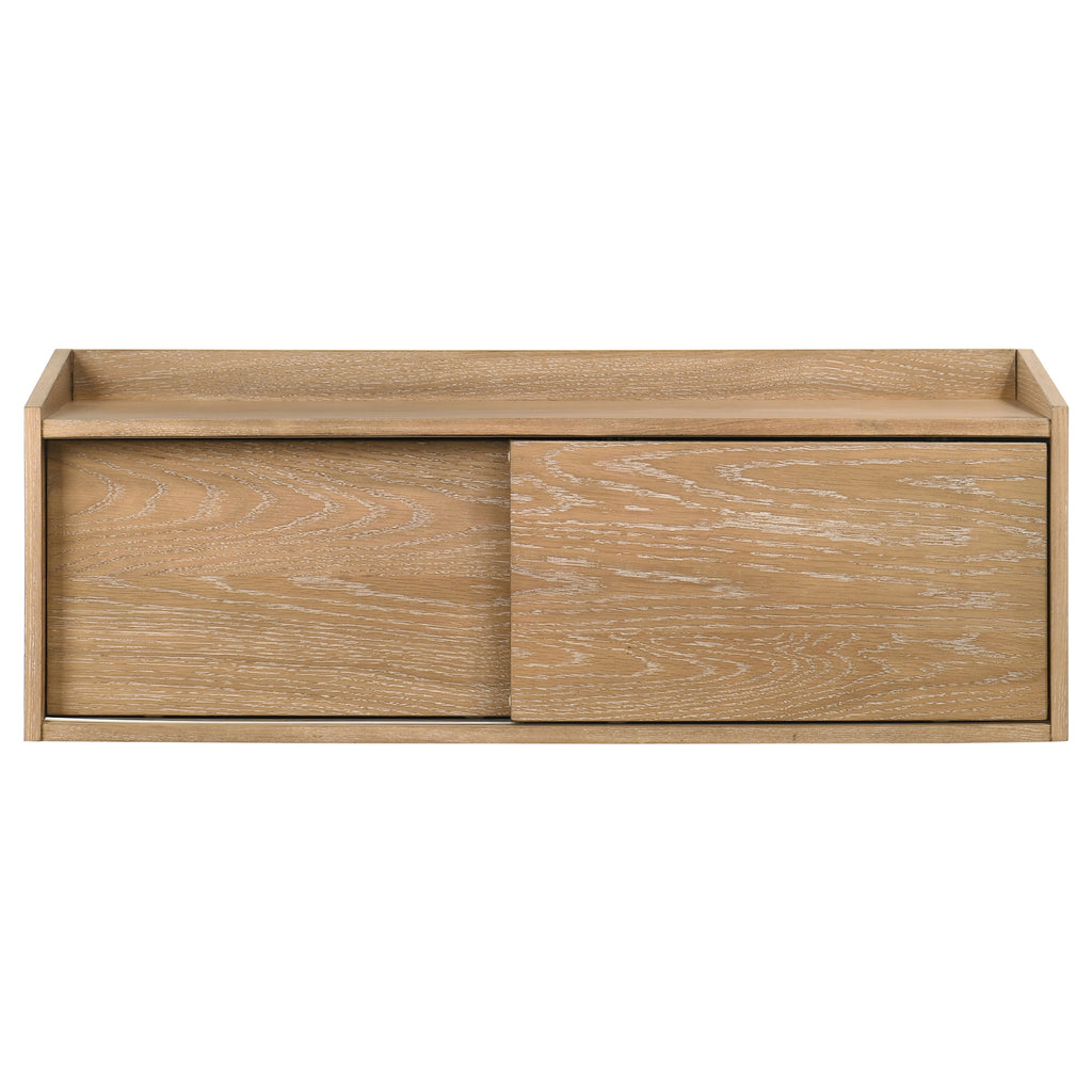 Fabian Bookshelf Bridge with Cubbies Distressed Light Brown