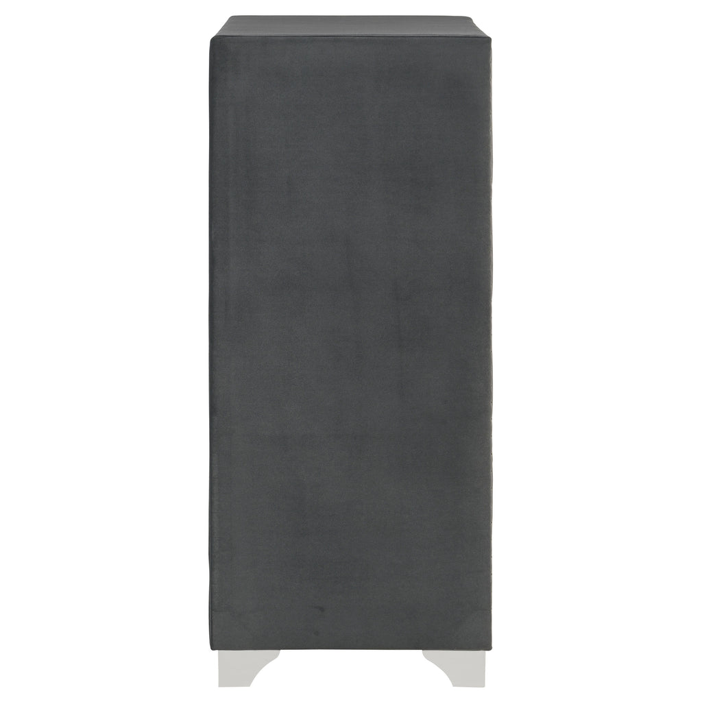 Melody 5-drawer Bedroom Chest Grey