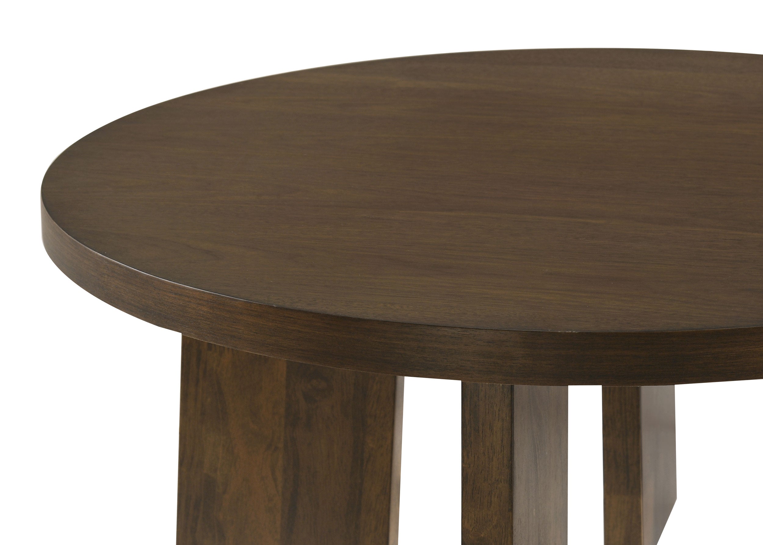 Strouse 47-inch Round Wood End Table Black