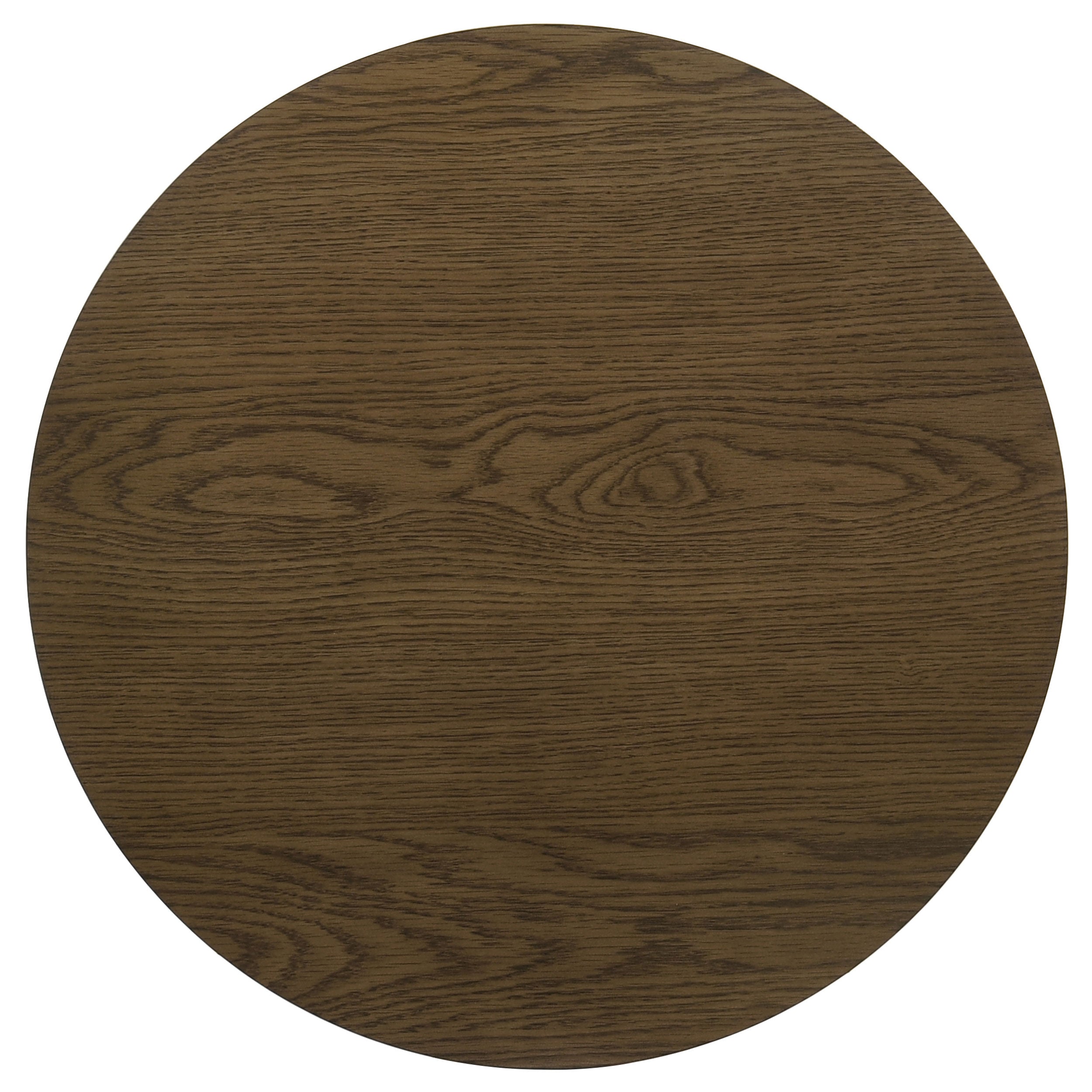 Kessler Round Sculptural Wood End Table Brown