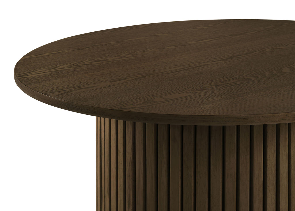 Hamlyn 5-piece Round Wood Counter Height Dining Set Cream and Walnut