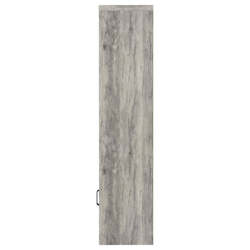 Burke 4-shelf Engineered Wood Media Tower Grey Driftwood