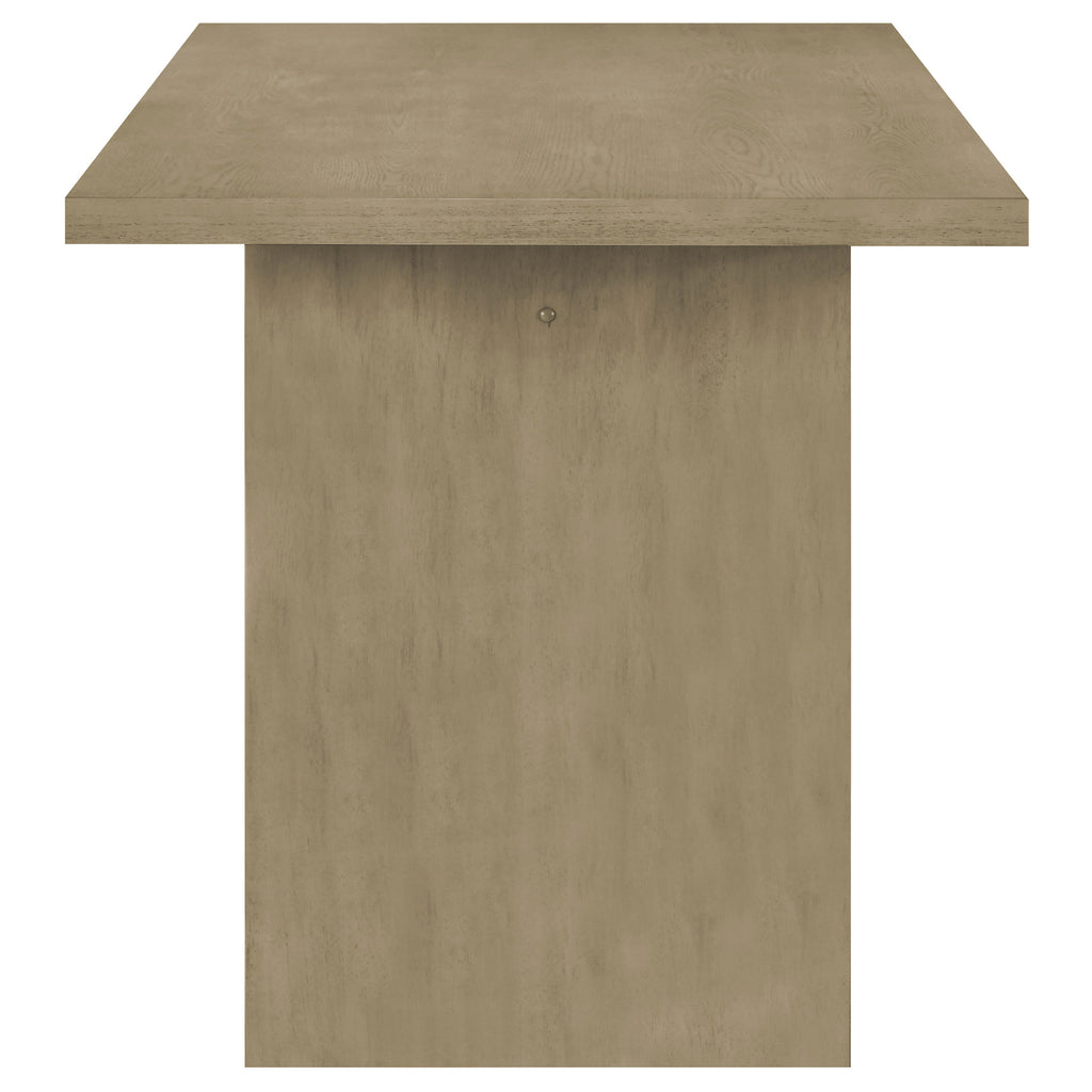 Decker 7-piece 70-inch Rectangular Counter Height Dining Set Cream and Natural Oak