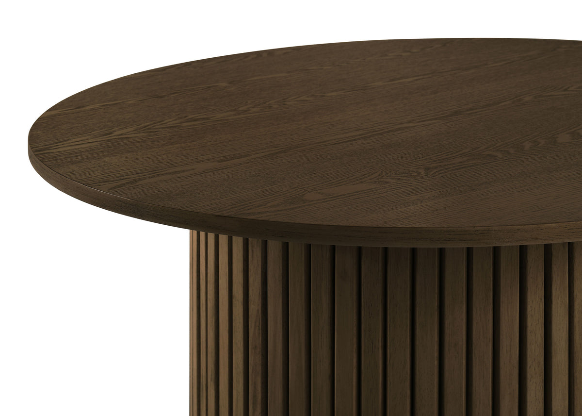 Hamlyn 5-piece Round Wood Counter Height Dining Set Grey and Walnut