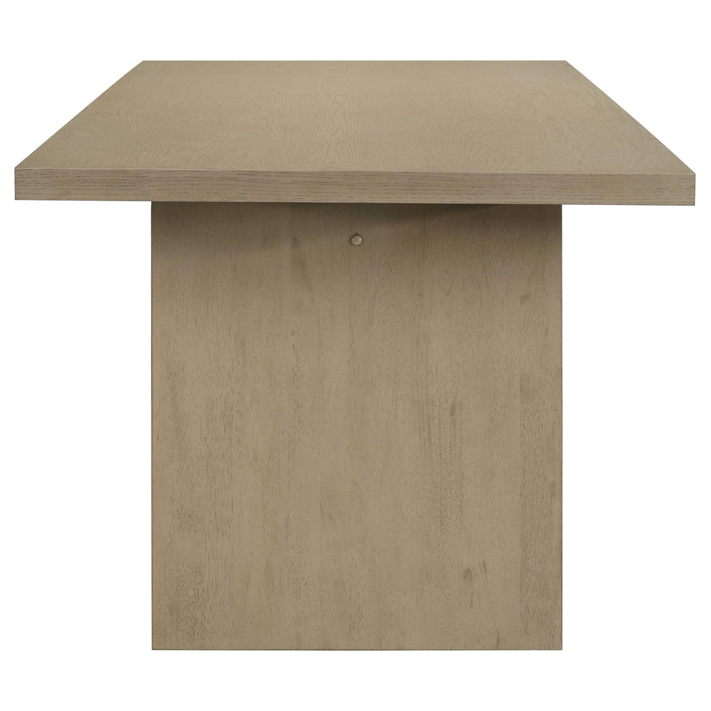 Decker 7-piece 82-inch Rectangular Dining Set Grey and Natural Oak