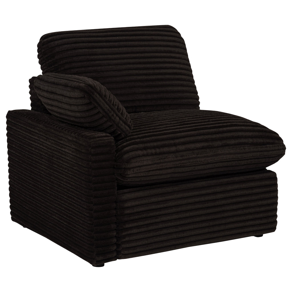 Collins Modular Power Loveseat Chocolate Brown