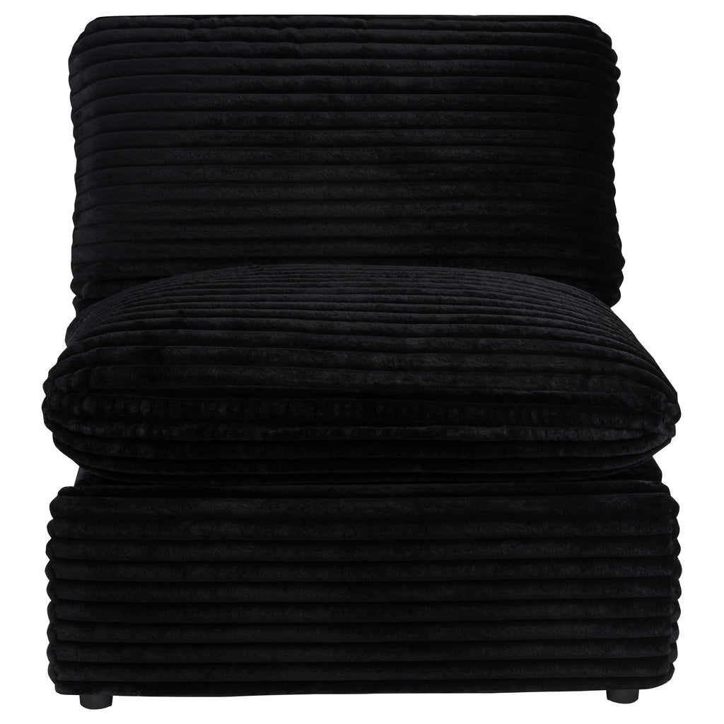 Collins Modular Power Armless Recliner Black