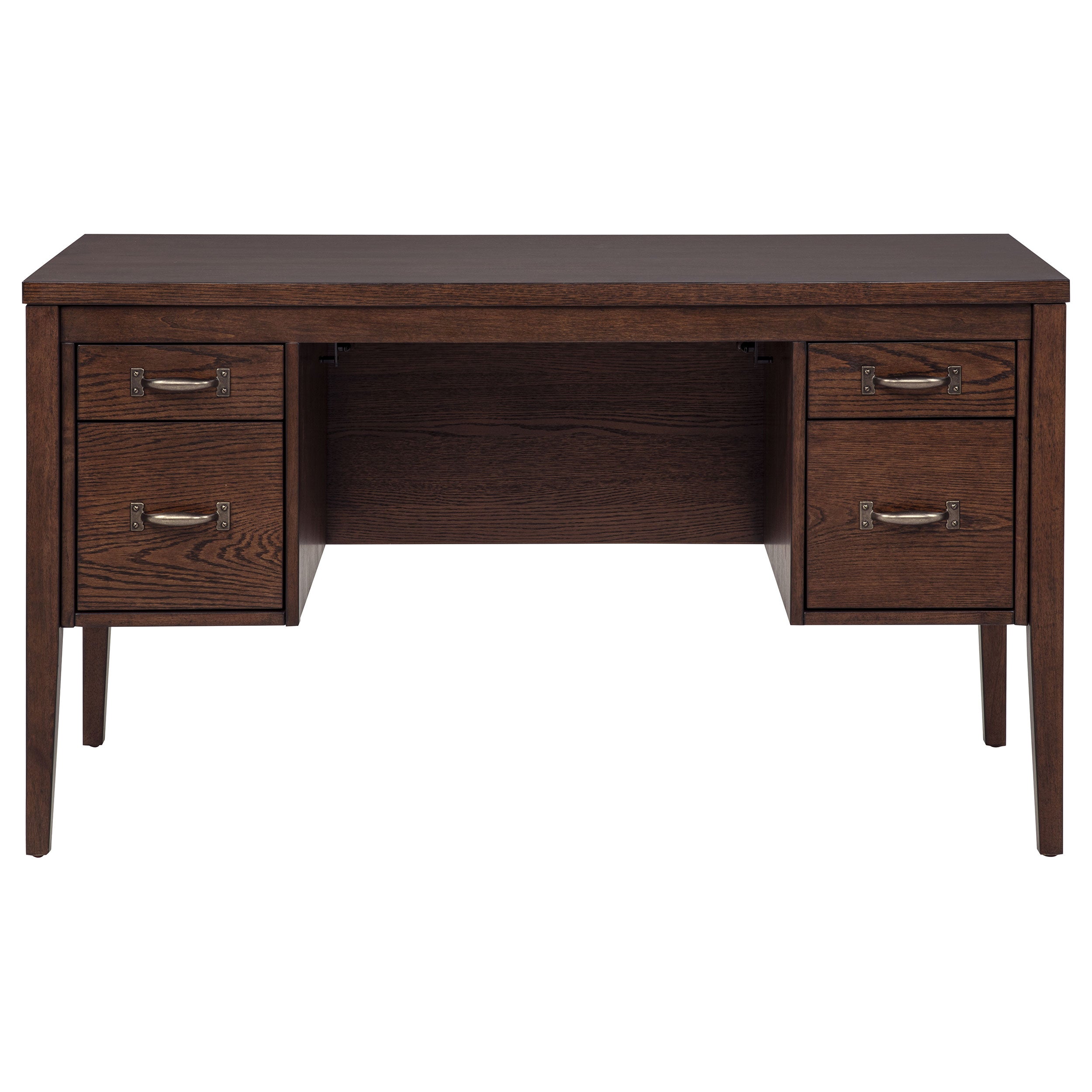 Graham 54-inch 4-drawer Double Pedestal Lift Top Computer Desk Chocolate