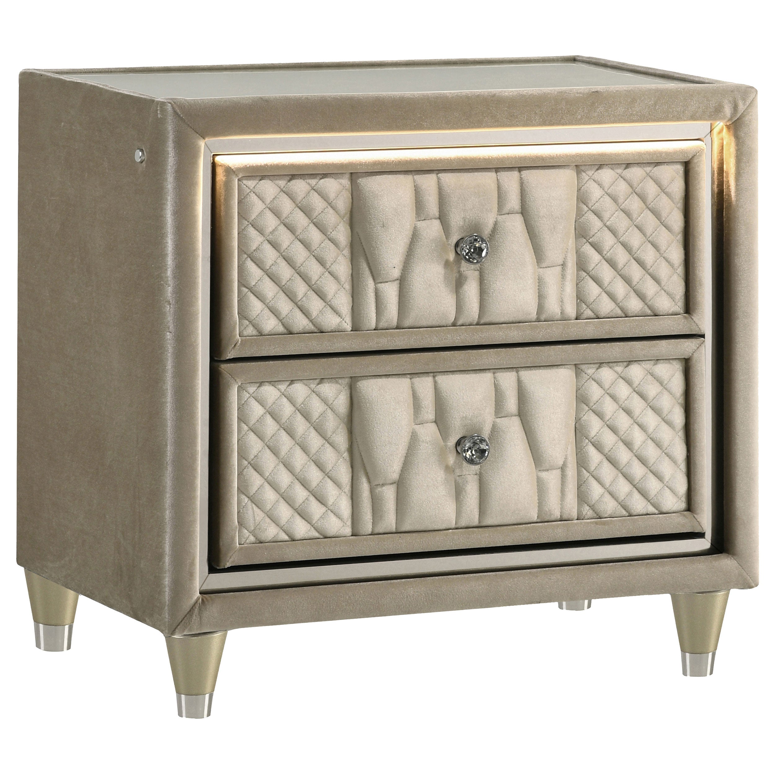 Lorient 5-piece California King Bedroom Set Ivory and Camel