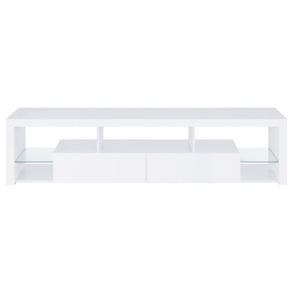 Jude 3-piece 71-inch TV Entertainment Center White High Gloss