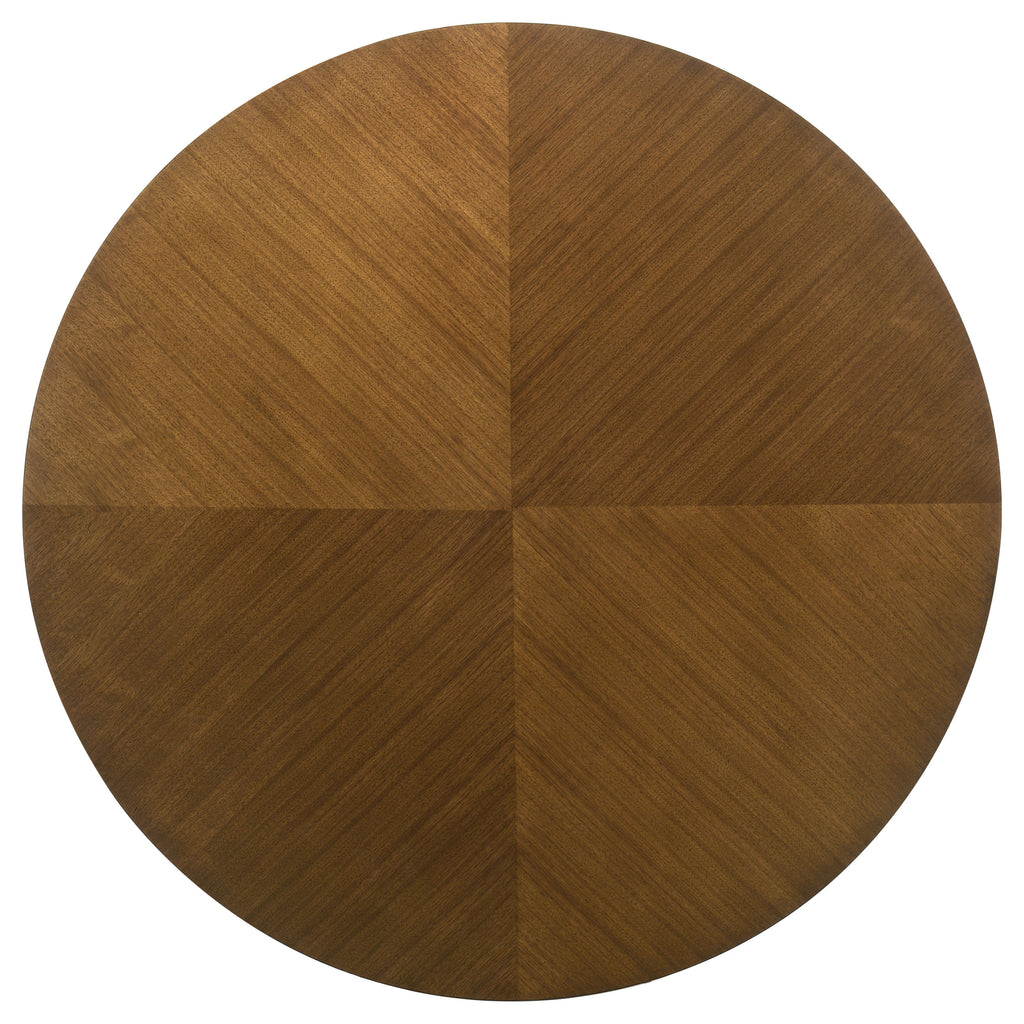 Galindo 5-piece 52-inch Round Dining Set Light Grey and Walnut