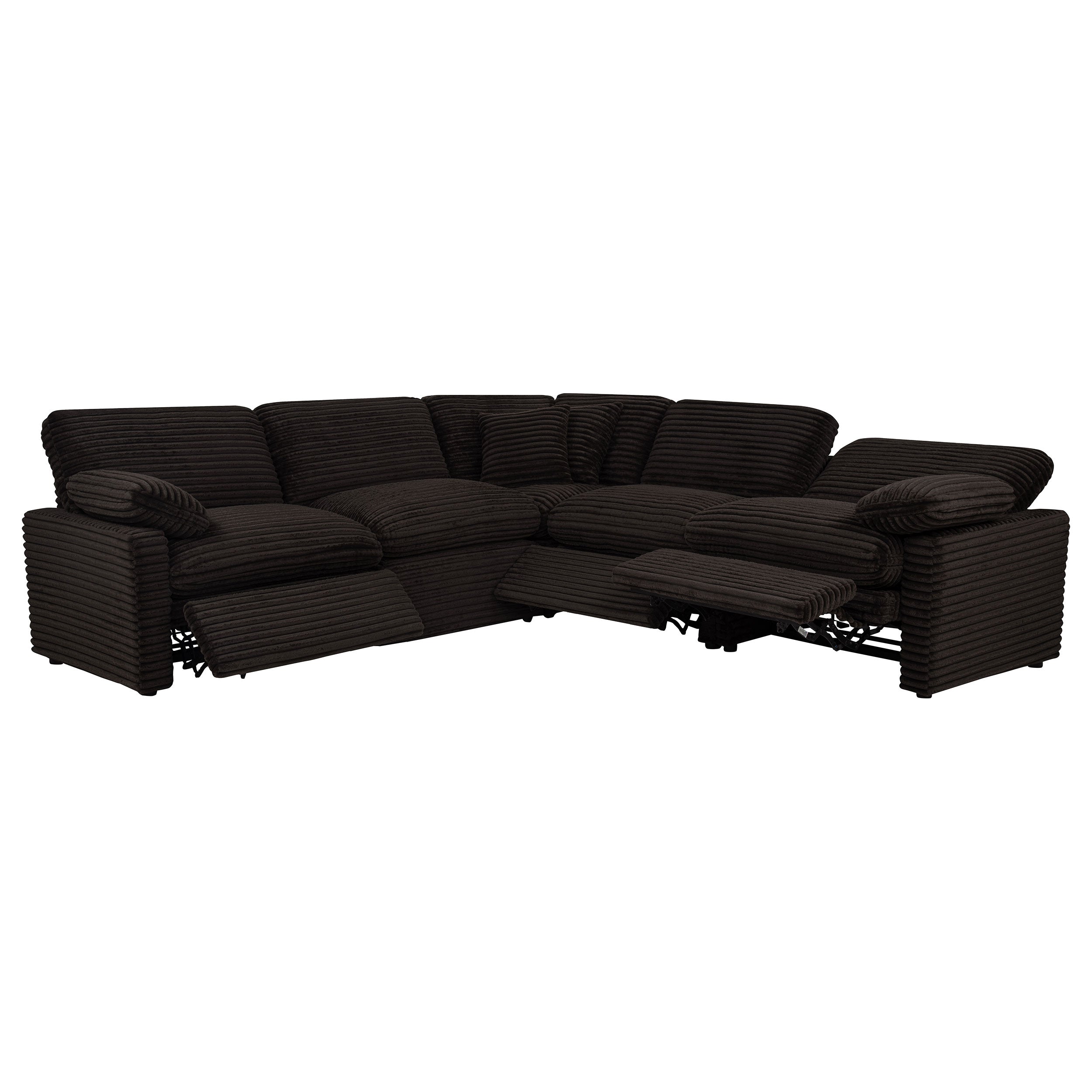 Collins 5-piece Modular Power Reclining Sectional Chocolate Brown