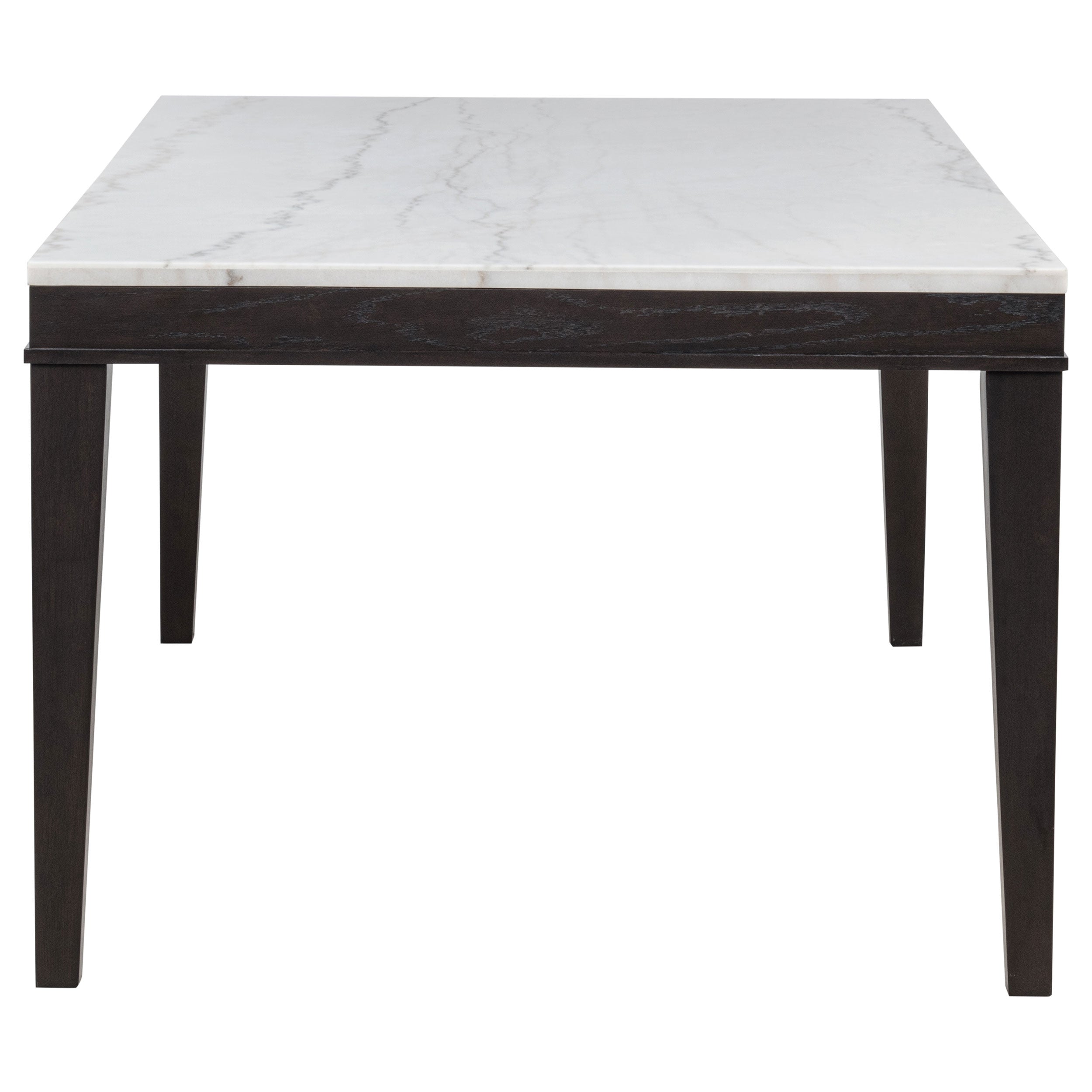 Averill 7-piece White Marble Top Dining Set Tan and Coffee Bean