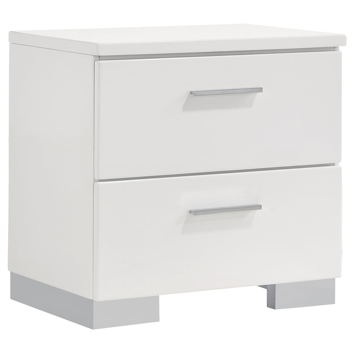 Felicity 5-piece California King Bedroom Set White High Gloss
