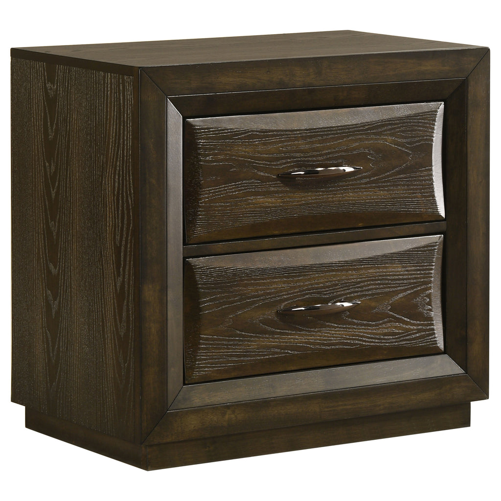 Atlas 4-piece Eastern King Bedroom Set Dark Oak