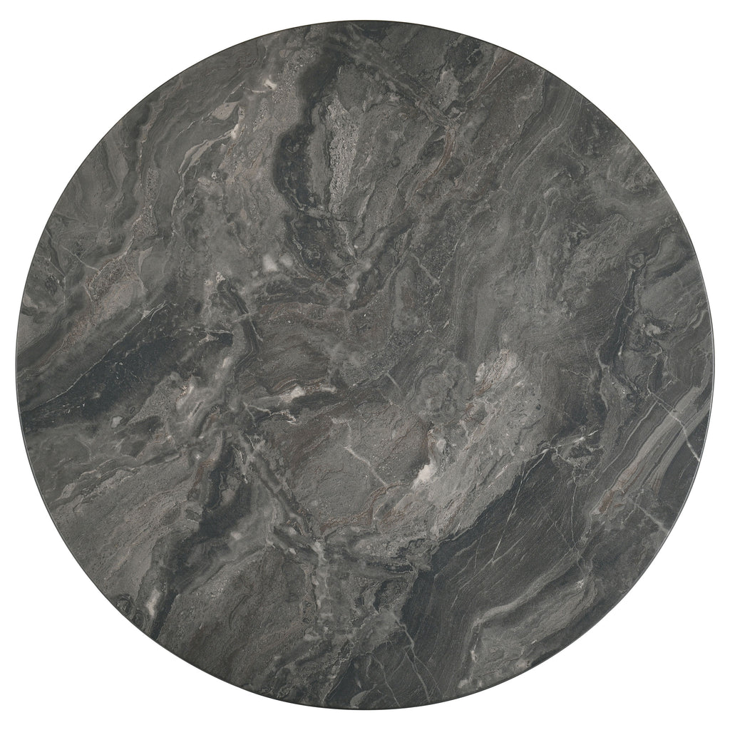 Bradley Round SmartTop Cocktail Coffee Table Smokey Grey and Brown