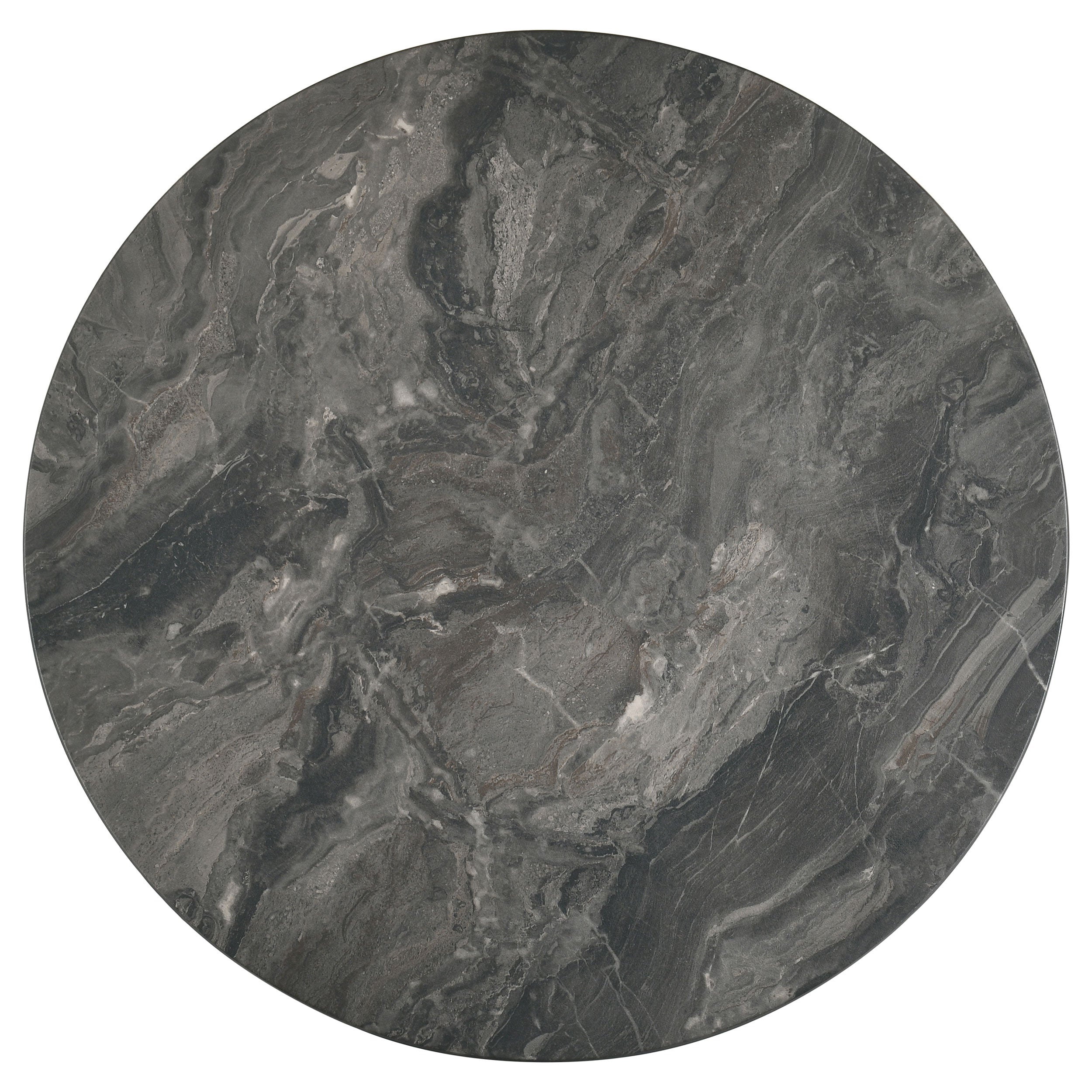 Bradley Round SmartTop Cocktail Coffee Table Smokey Grey and Brown