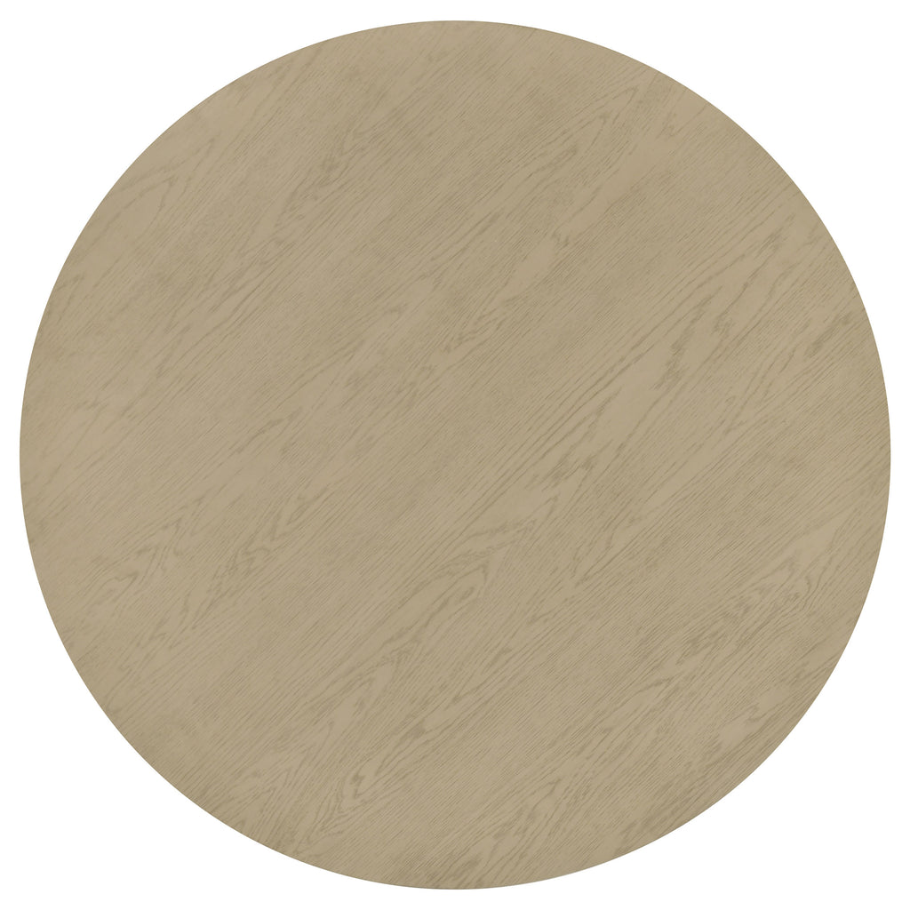 Strouse 47-inch Round Wood Dining Room Table Natural Oak