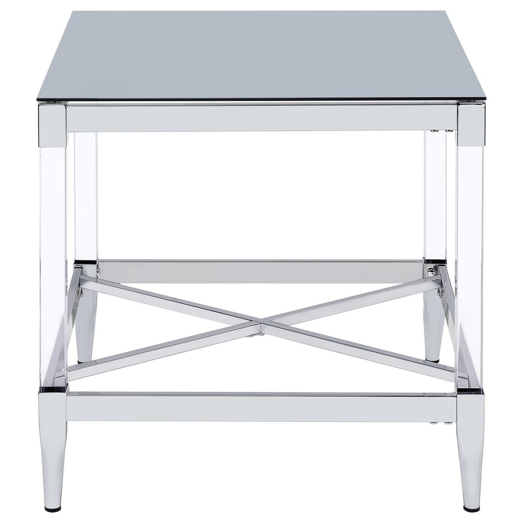 Lindley 3-piece Square Coffee and End Table Set Chrome