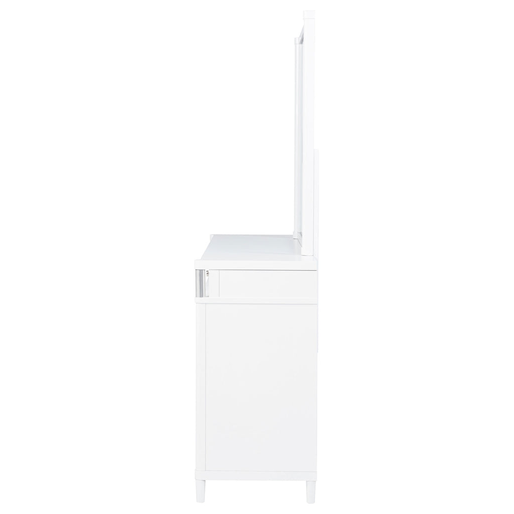 Gracemont 8-drawer Bedroom Dresser with Mirror White