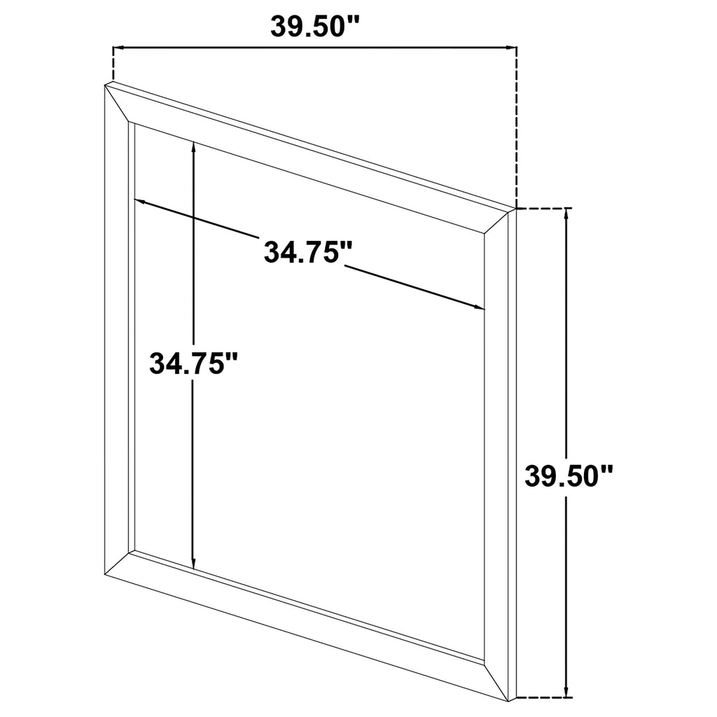 Ines Dresser Mirror White High Gloss