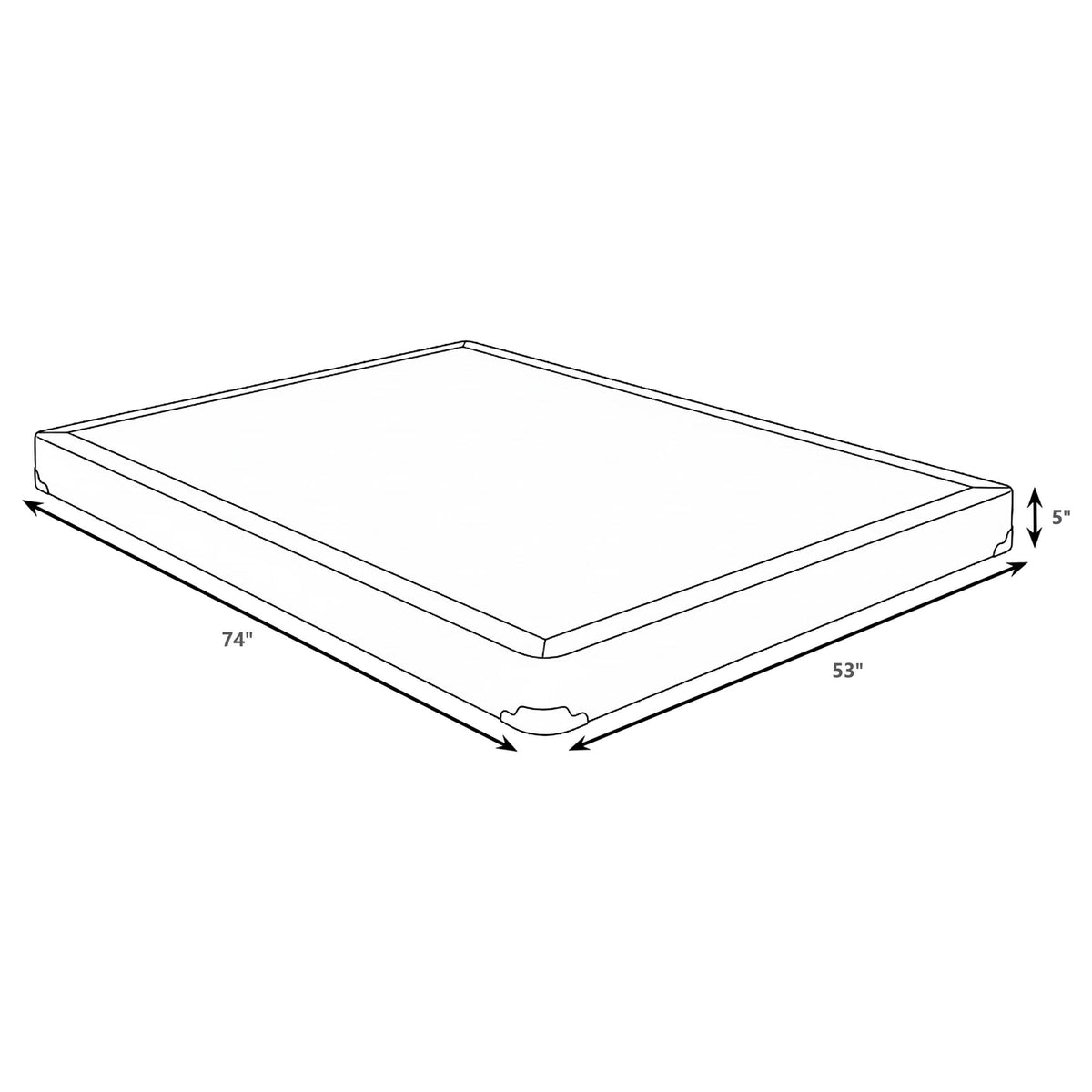 Mercer 5-inch Full Low Profile Box Spring Foundation