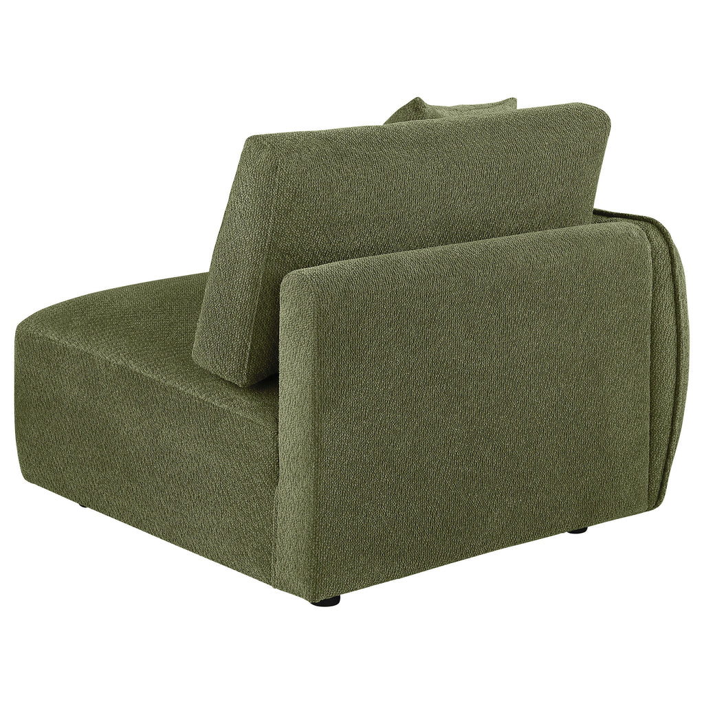 Elysia Fabric Upholstered Modular LAF Chair Green