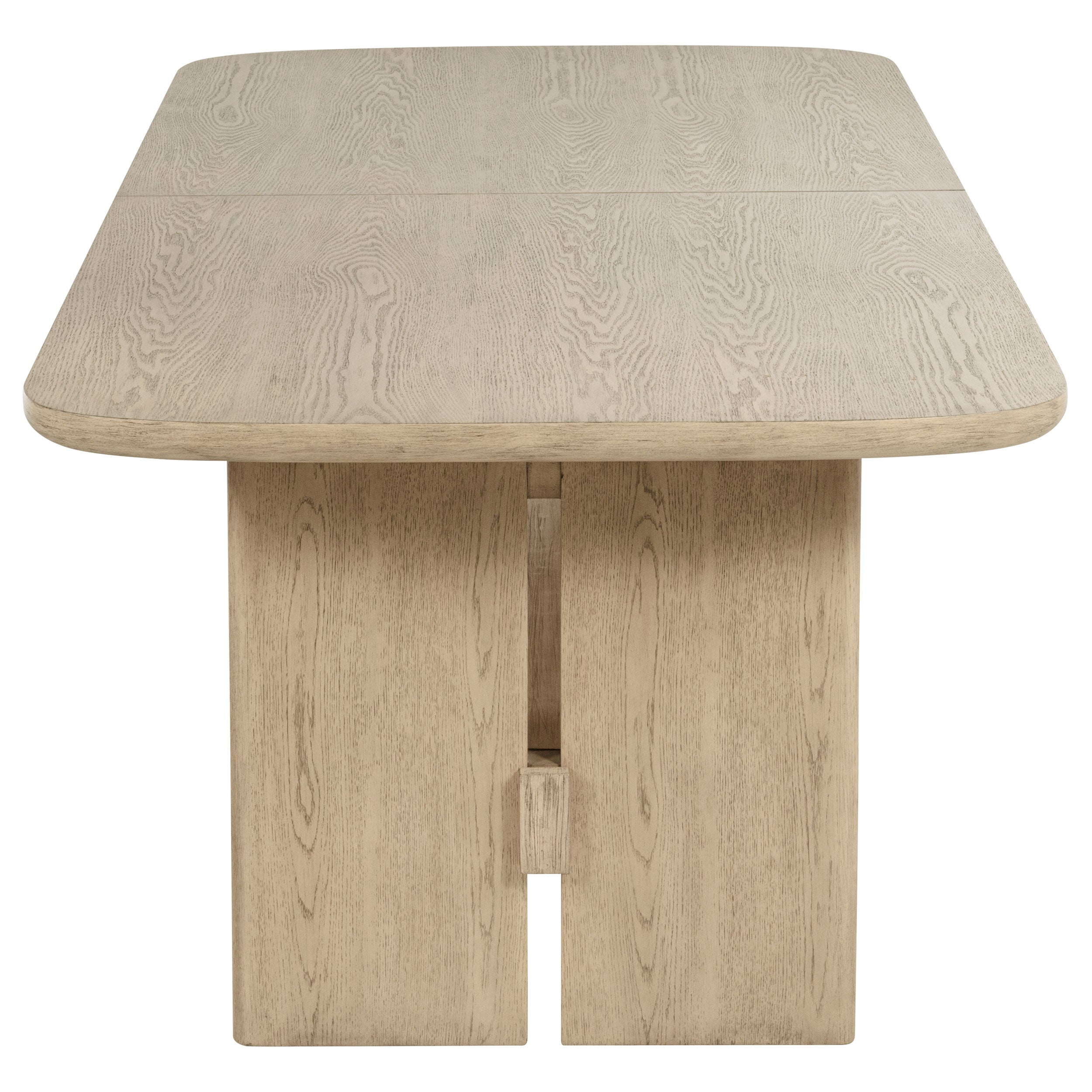 Kailani 110-inch Rectangular Wood Dining Table Beige Oak