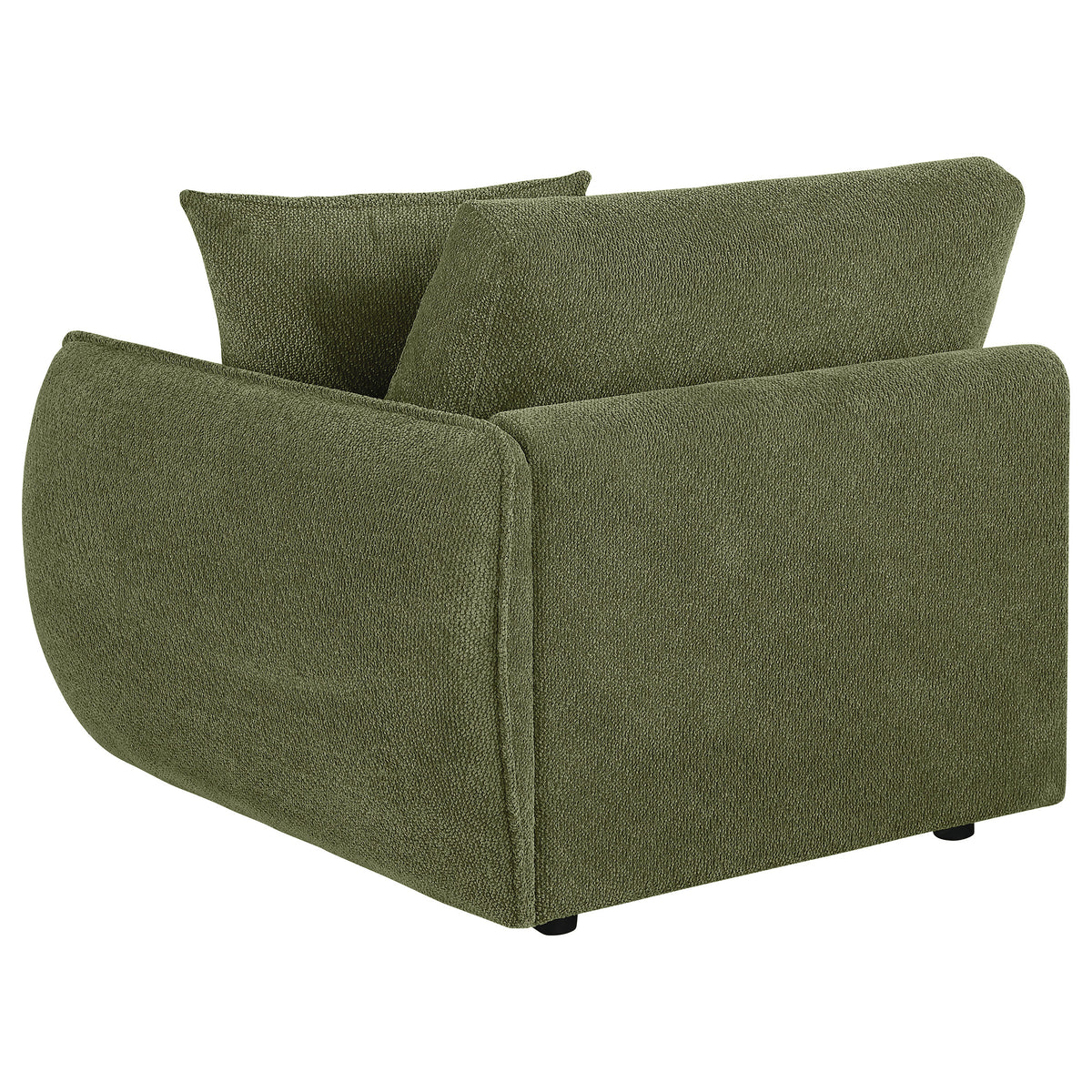 Elysia Fabric Upholstered Modular RAF Chair Green