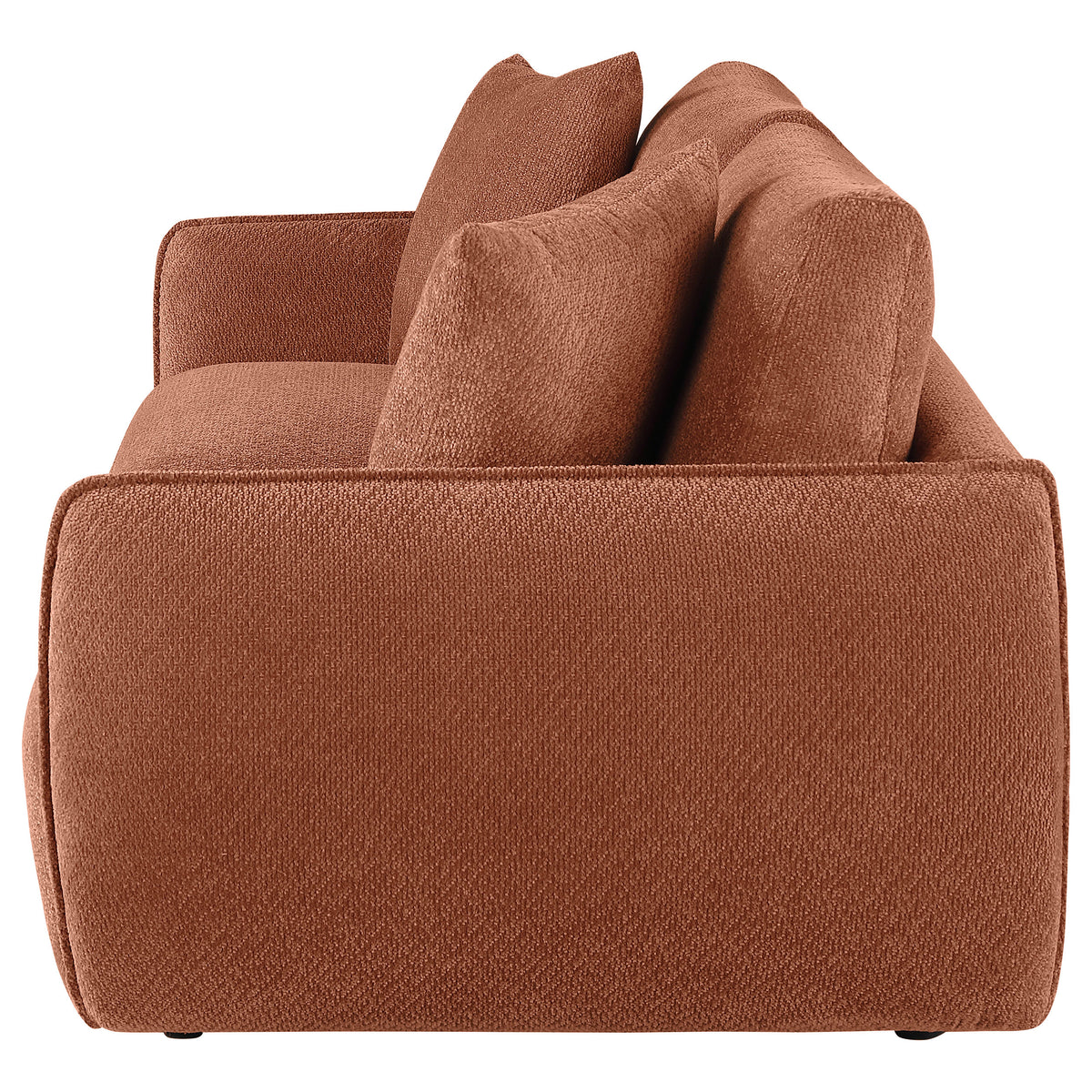 Elysia Fabric Upholstered Modular Lounge Loveseat Coral