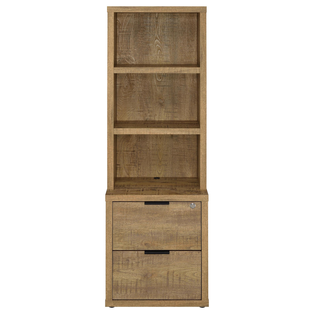 Westpark 3-piece Wall Unit Bookcase Set with USB Mango