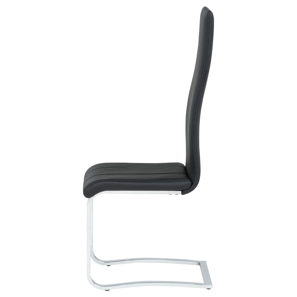 Montclair Upholstered Dining Side Chair Black (Set of 4)