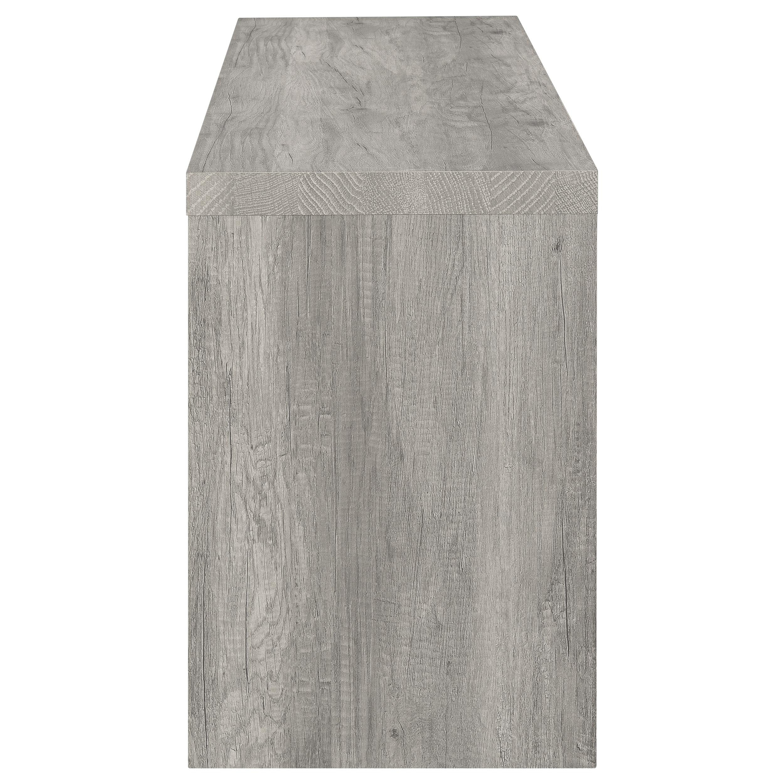 Burke 3-piece 59-inch TV Entertainment Center Grey Driftwood
