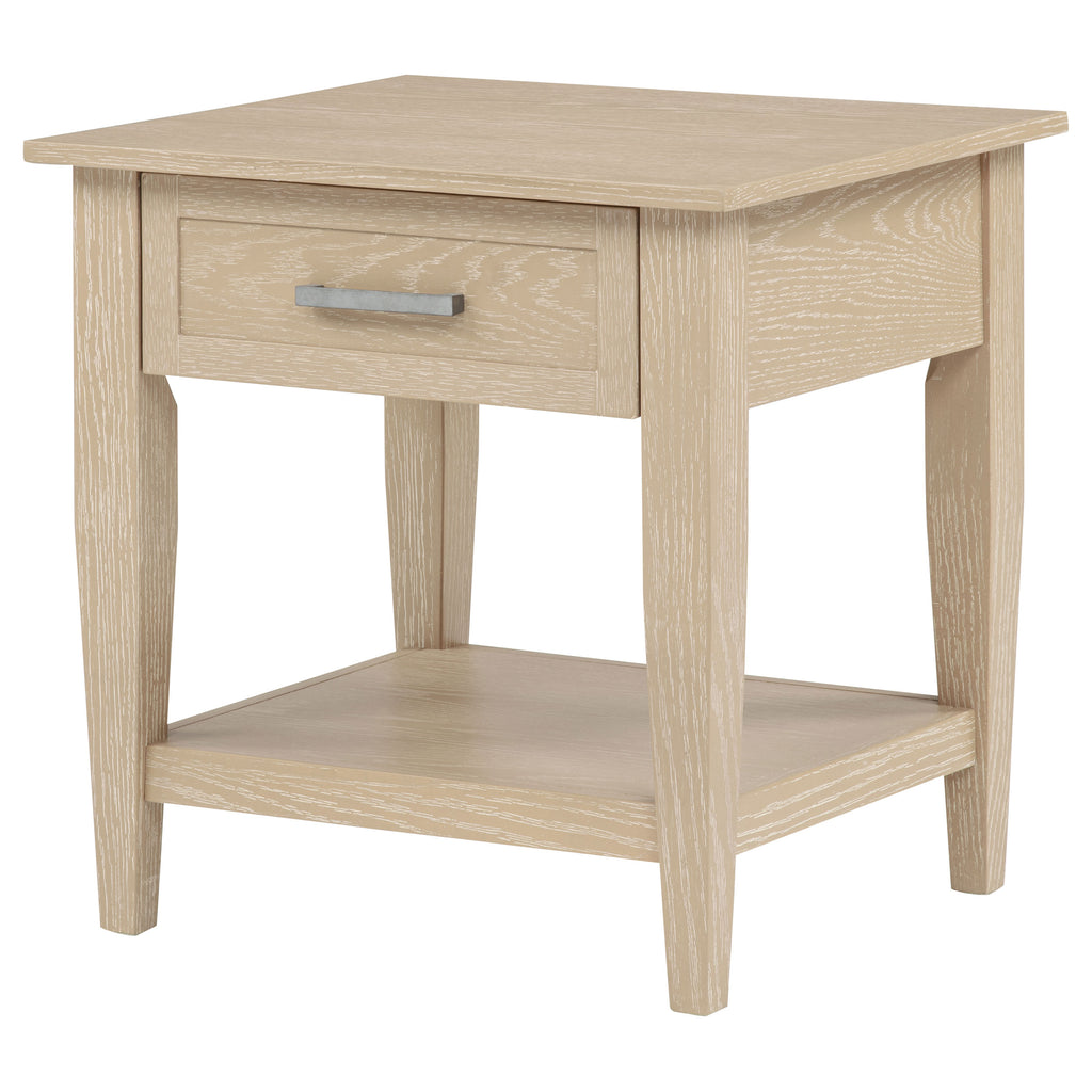 Lindenton 1-drawer Wood Occasional Side End Table Blonde