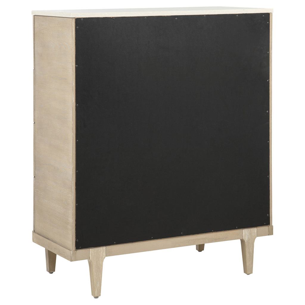 Lucaire 5-drawer Chest of Drawers Sandstone
