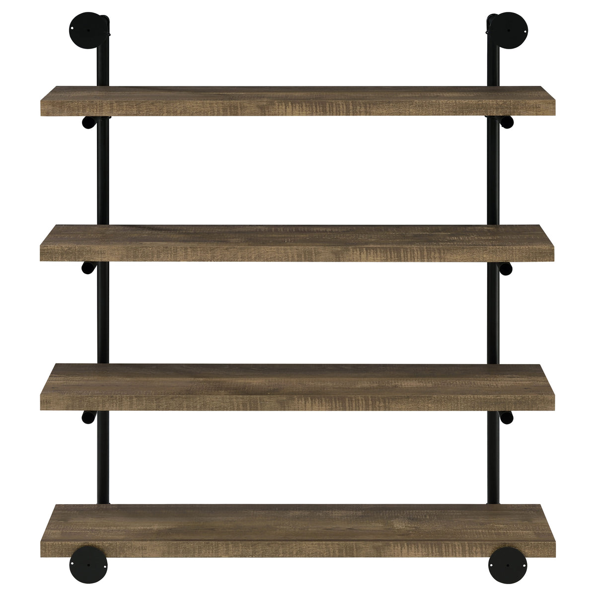Elmcrest 39-inch 4-shelf Wall Bookshelf Rustic Oak