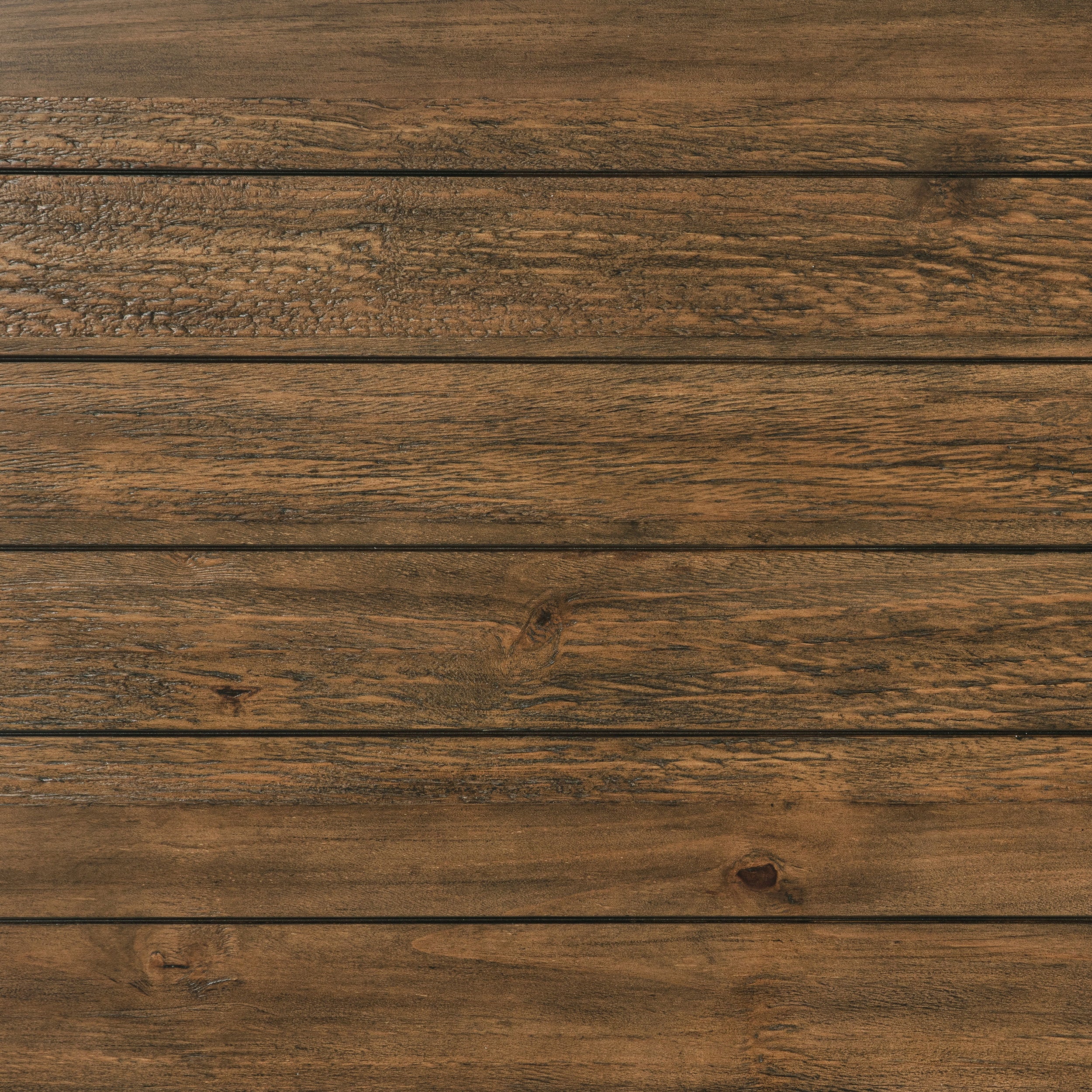 Payne Wood Coffee Table with Shelf Distressed Brown
