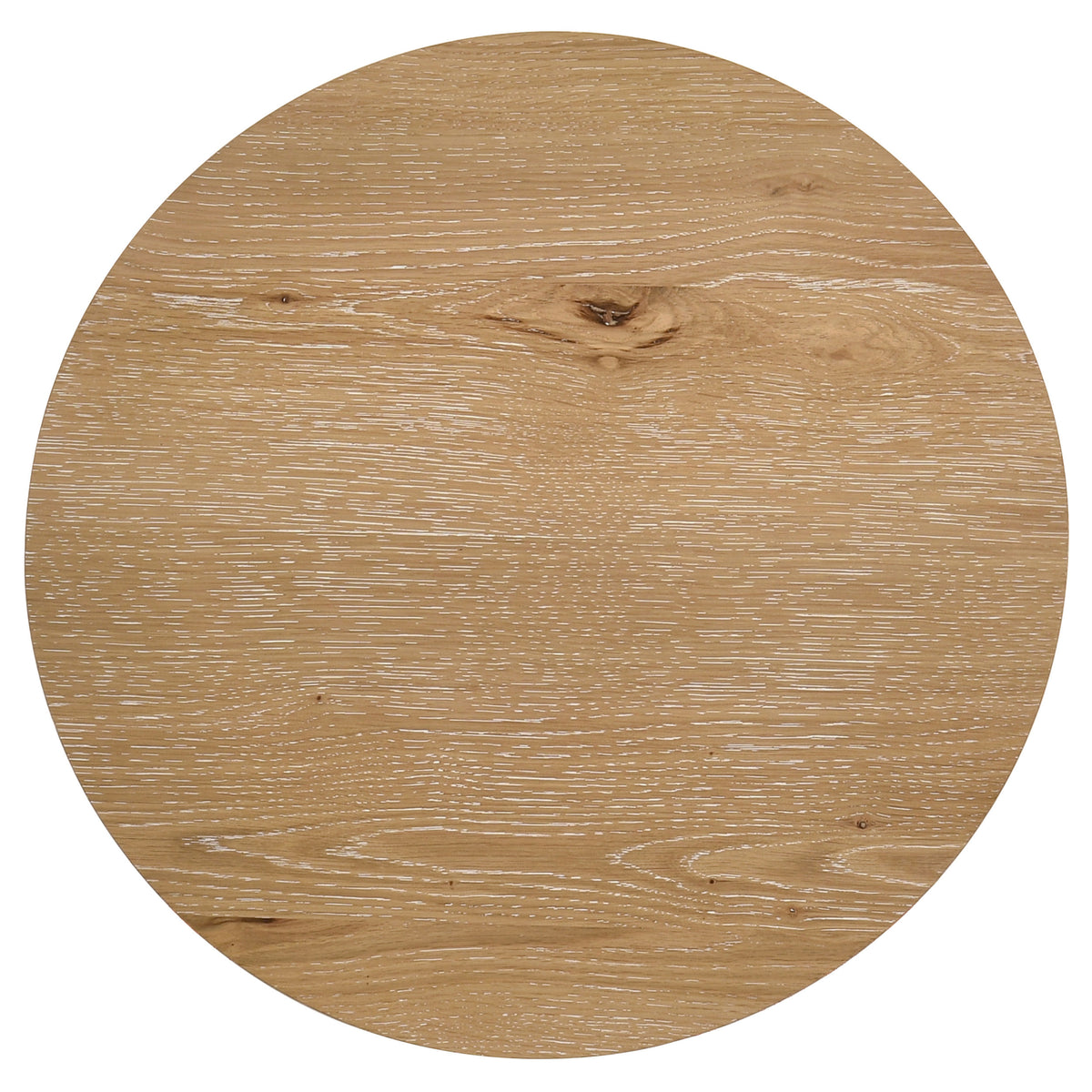 Kessler 2-piece Round Sculptural Wood Coffee Table Set Light Oak