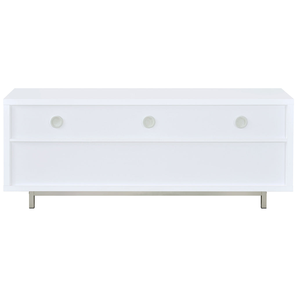 Casey 2-drawer Engineered Wood 60-inch TV Stand White