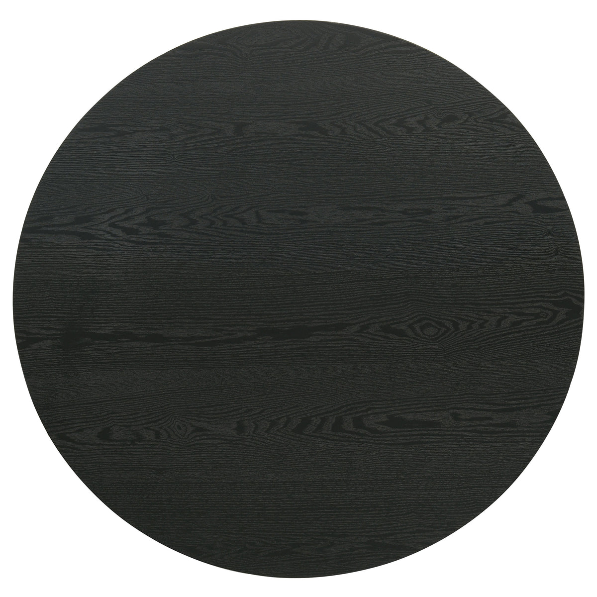 Hamlyn 2-piece Round Fluted Coffee and End Table Set Black