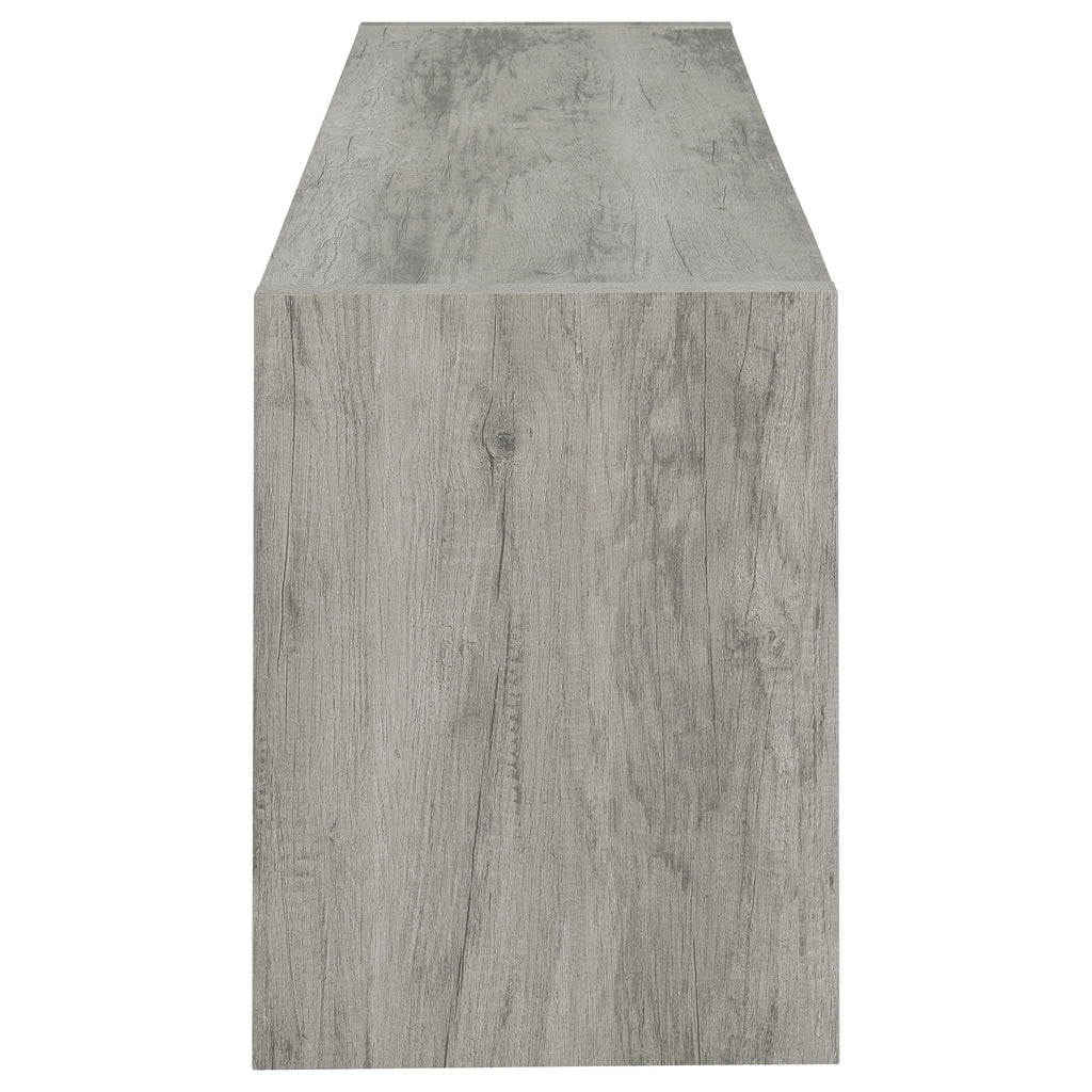 Burke 2-door Engineered Wood 71-inch TV Stand Grey Driftwood