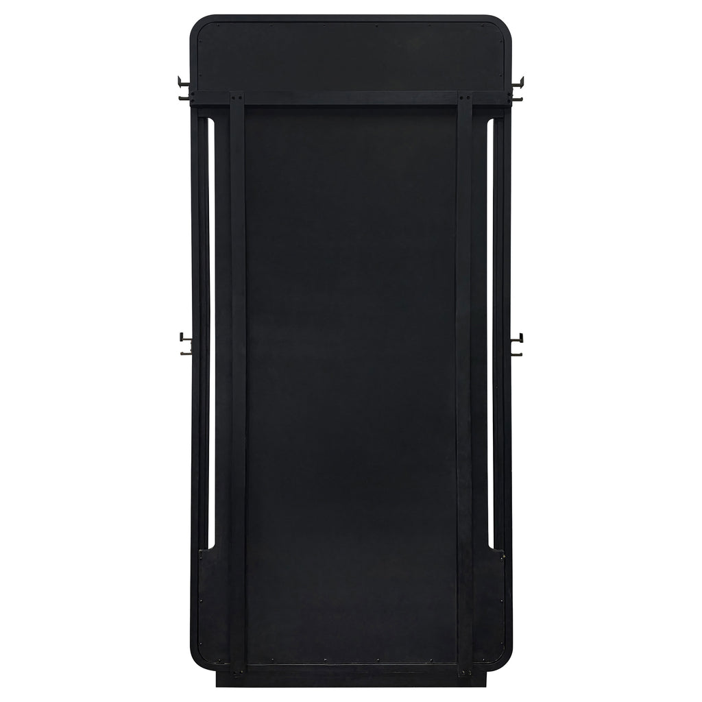 Leandro 76-inch Full Length Floor Mirror Burnished Black