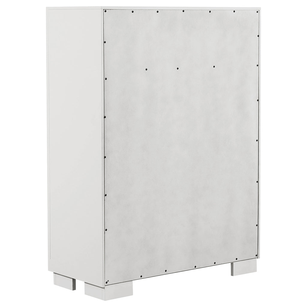 Jessica 5-drawer Bedroom Chest Snow White