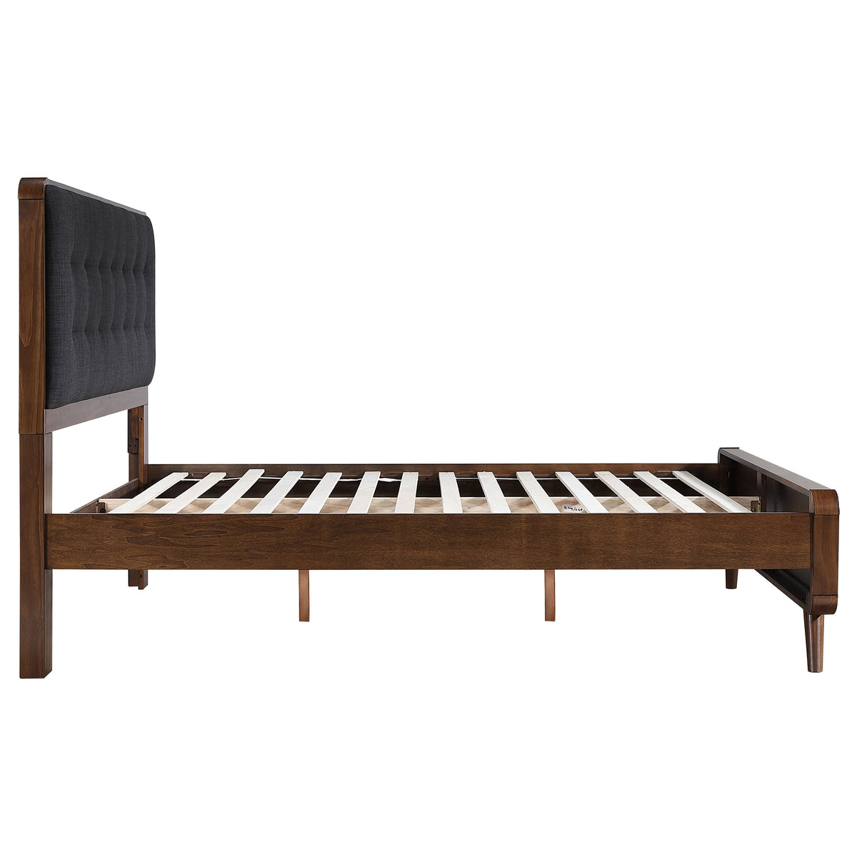 Robyn Wood Full Platform Bed Dark Walnut