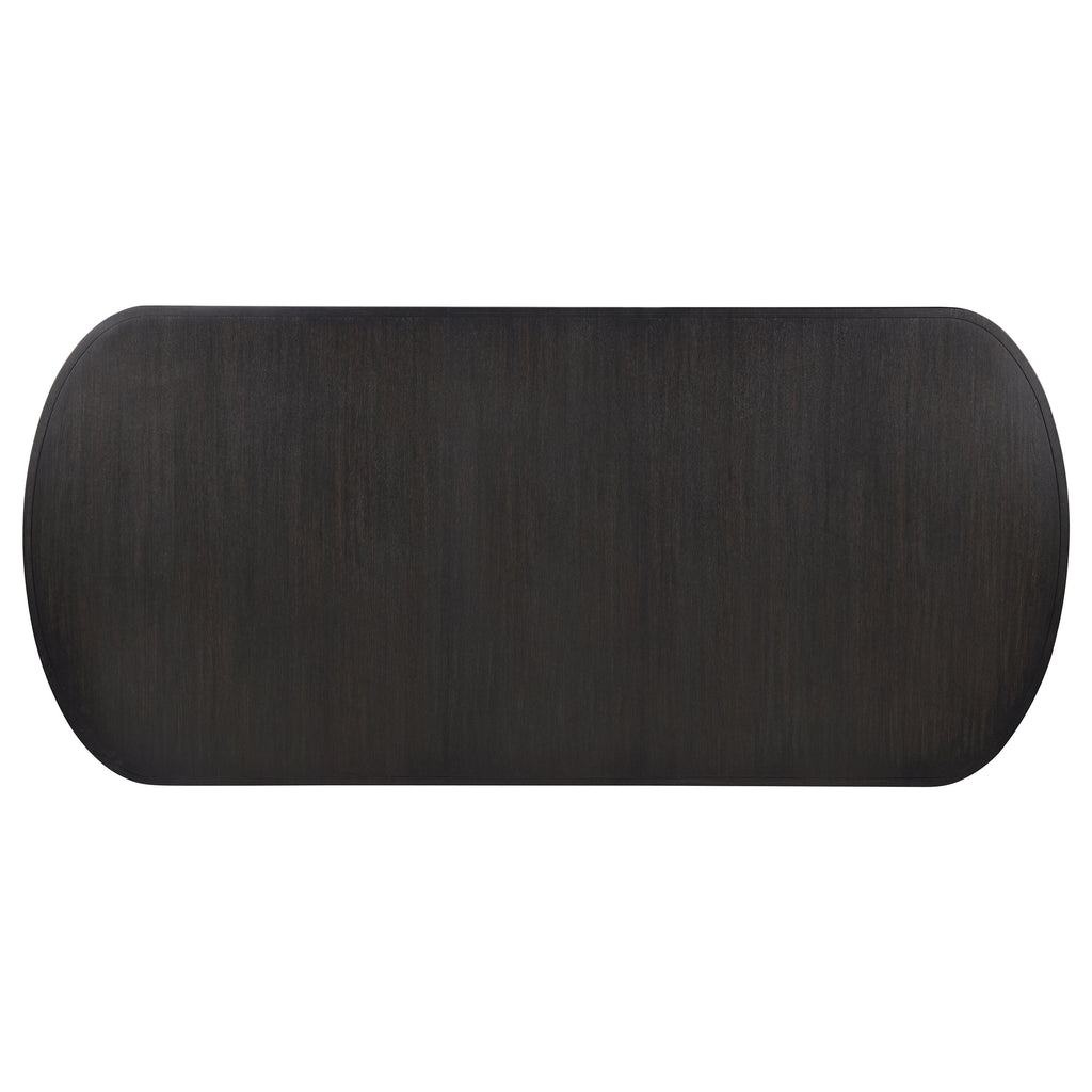 Leandro 7-piece Rectangular Dining Table Set Burnished Black