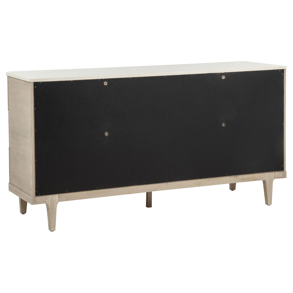 Lucaire 6-drawer Dresser Cabinet Sandstone