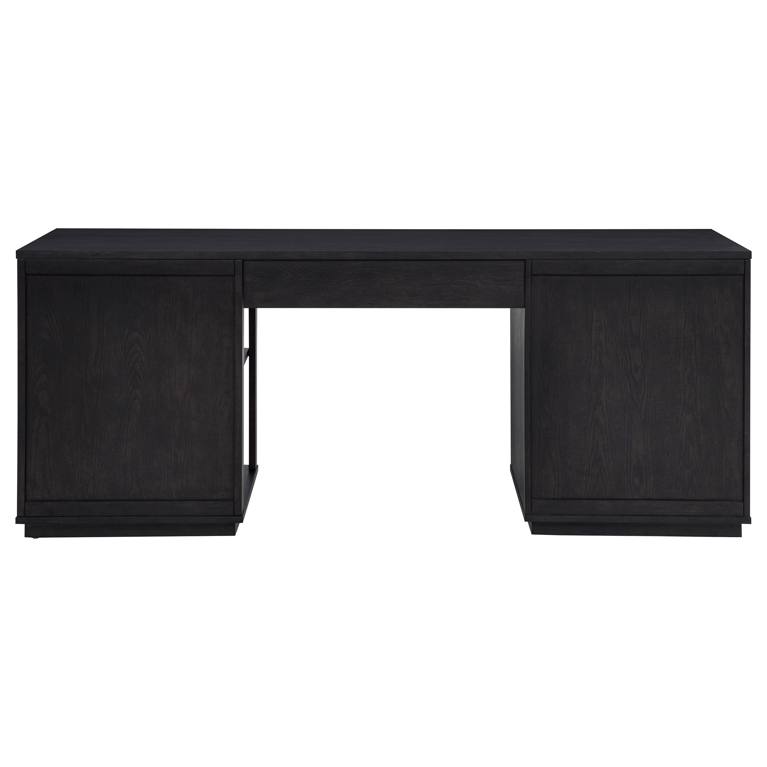 Harkes 75-inch 3-drawer Computer Desk with Adjustable Shelf Coffee Bean